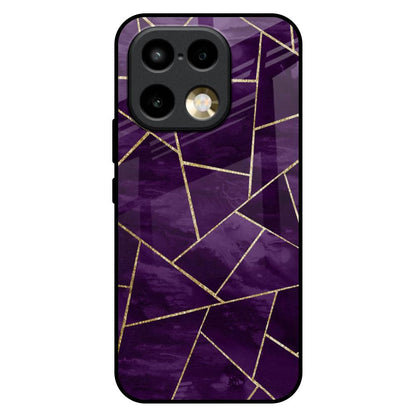 Geometric Purple Realme 16 Pro Plus 5G Glass Back Cover Online
