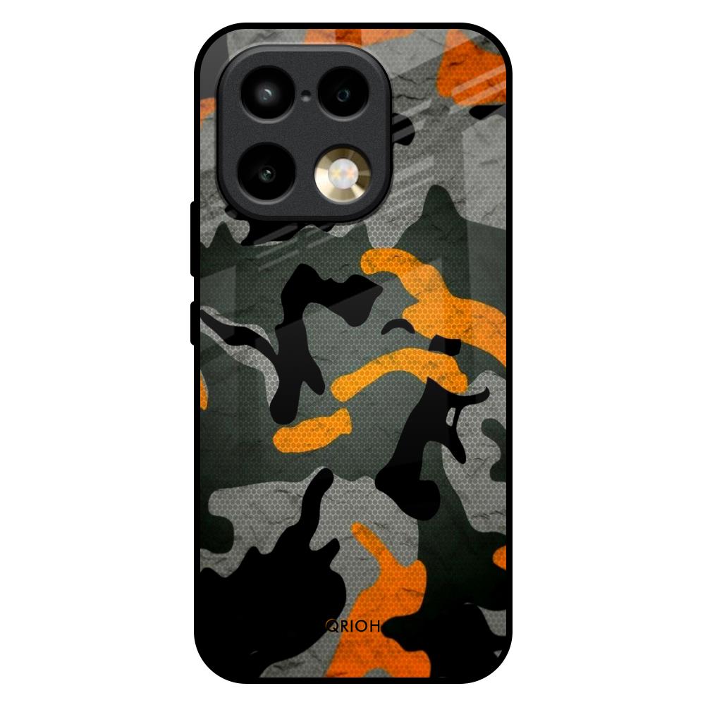Camouflage Orange Realme 16 Pro Plus 5G Glass Back Cover Online