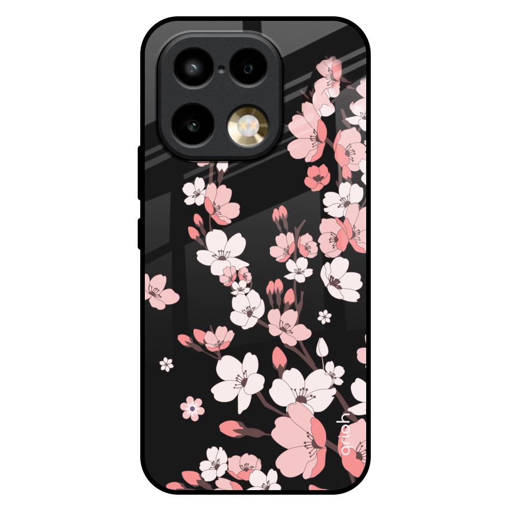 Black Cherry Blossom Realme 16 Pro Plus 5G Glass Back Cover Online