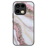 Pink & Gold Gllitter Marble Realme 16 Pro Plus 5G Glass Back Cover Online