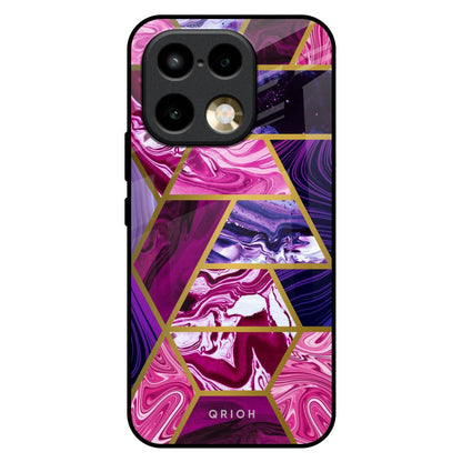 Electroplated Geometric Marble Realme 16 Pro Plus 5G Glass Back Cover Online