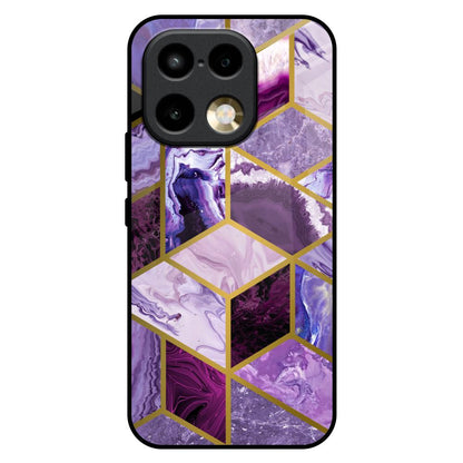 Purple Rhombus Marble Realme 16 Pro Plus 5G Glass Back Cover Online