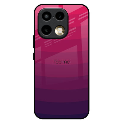 Wavy Pink Pattern Realme 16 Pro Plus 5G Glass Back Cover Online
