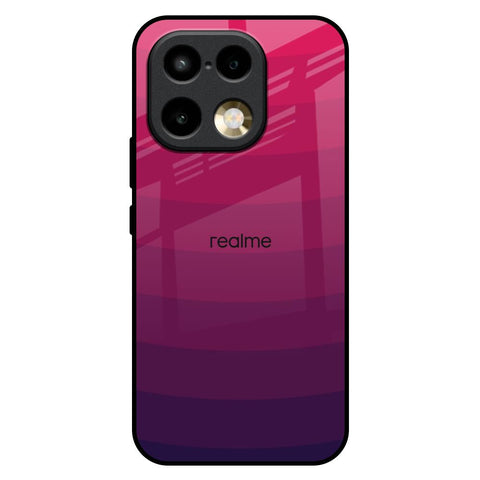 Wavy Pink Pattern Realme 16 Pro Plus 5G Glass Back Cover Online