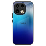 Blue Rhombus Pattern Realme 16 Pro Plus 5G Glass Back Cover Online