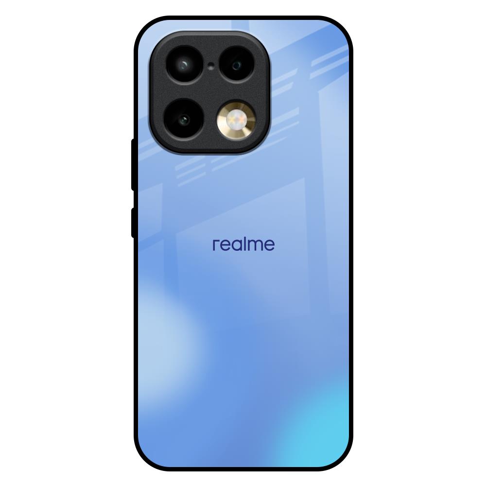 Vibrant Blue Texture Realme 16 Pro Plus 5G Glass Back Cover Online