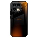 Orange Black Fusion Realme 16 Pro Plus 5G Glass Back Cover Online