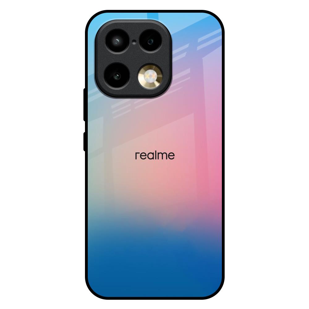 Blue & Pink Ombre Realme 16 Pro Plus 5G Glass Back Cover Online