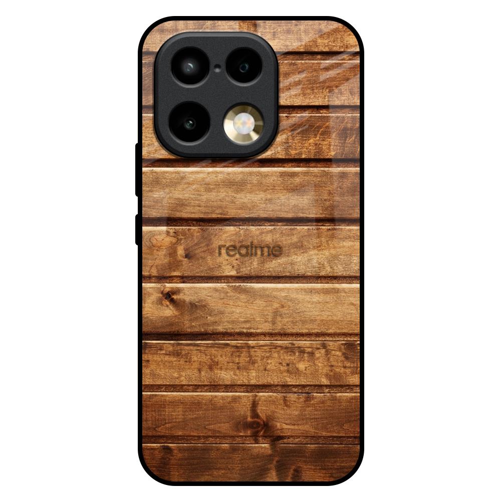 Wooden Planks Realme 16 Pro Plus 5G Glass Back Cover Online