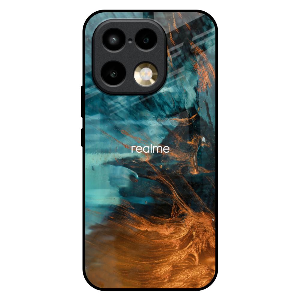 Golden Splash Realme 16 Pro Plus 5G Glass Back Cover Online