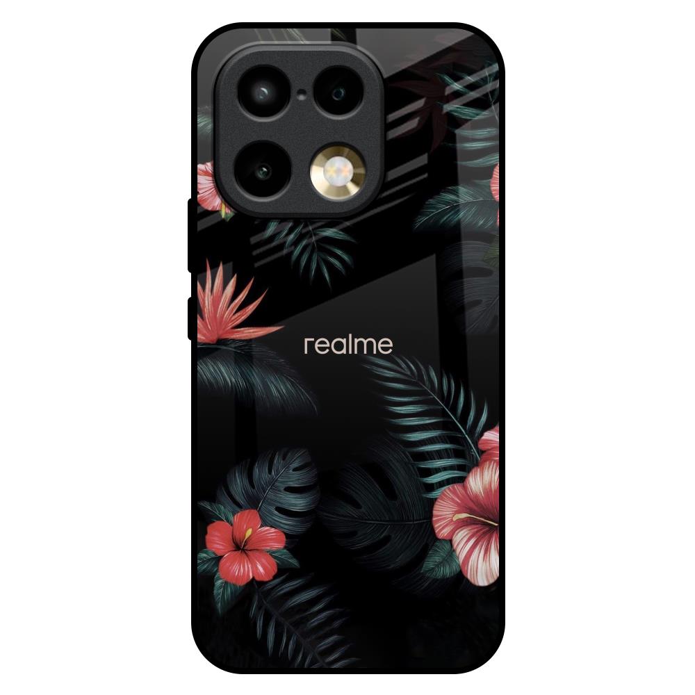 Tropical Art Flower Realme 16 Pro Plus 5G Glass Back Cover Online