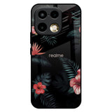 Tropical Art Flower Realme 16 Pro Plus 5G Glass Back Cover Online