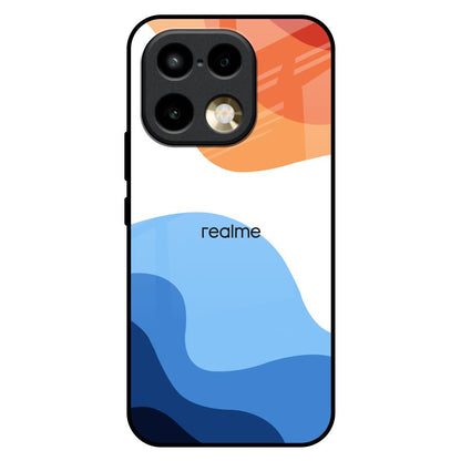 Wavy Color Pattern Realme 16 Pro Plus 5G Glass Back Cover Online