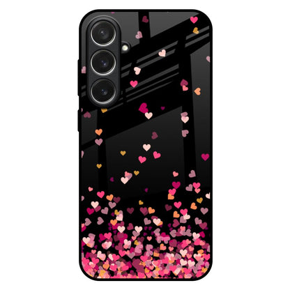Heart Rain Fall Samsung Galaxy S26 5G Glass Back Cover Online