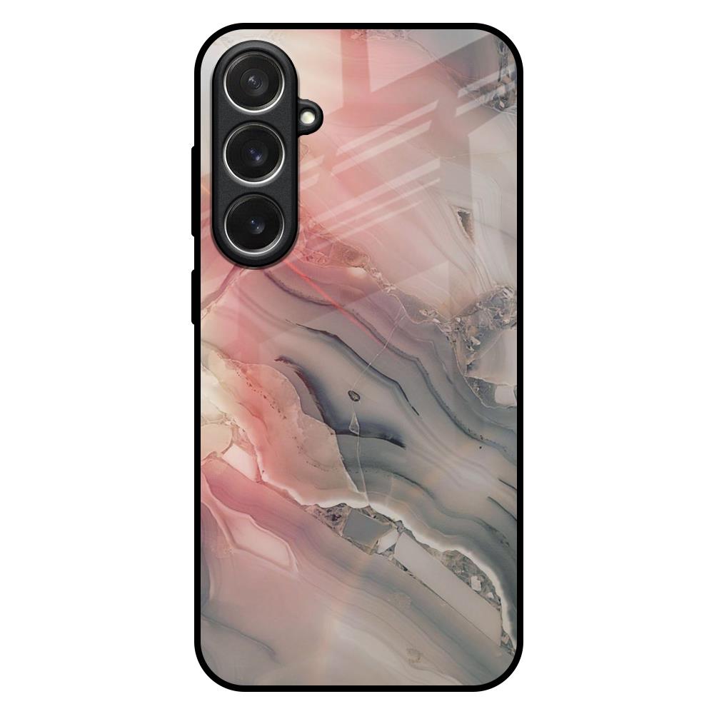 Pink And Grey Marble Samsung Galaxy S26 5G Glass Back Cover Online
