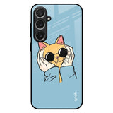 Adorable Cute Kitty Samsung Galaxy S26 5G Glass Back Cover Online