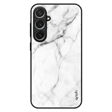 Modern White Marble Samsung Galaxy S26 5G Glass Back Cover Online