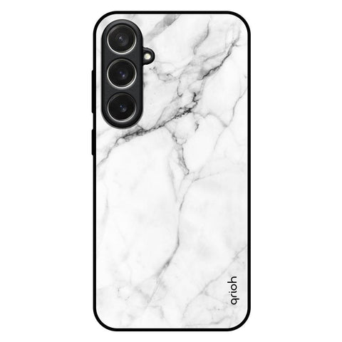 Modern White Marble Samsung Galaxy S26 5G Glass Back Cover Online