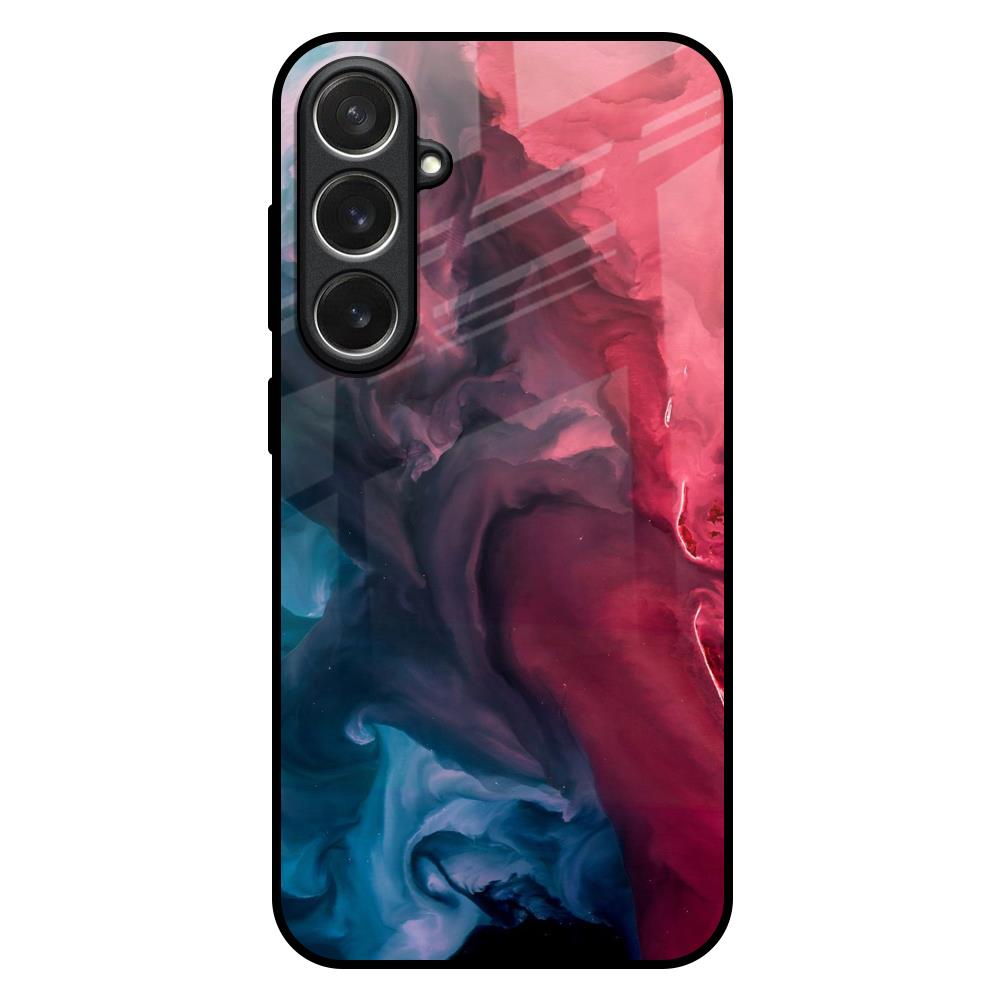 Blue & Red Smoke Samsung Galaxy S26 5G Glass Back Cover Online