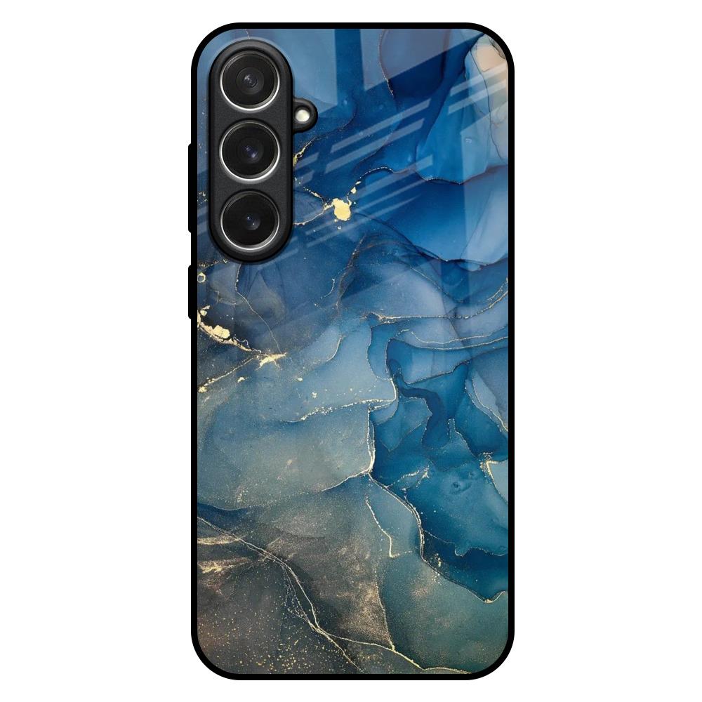 Blue Cool Marble Samsung Galaxy S26 5G Glass Back Cover Online