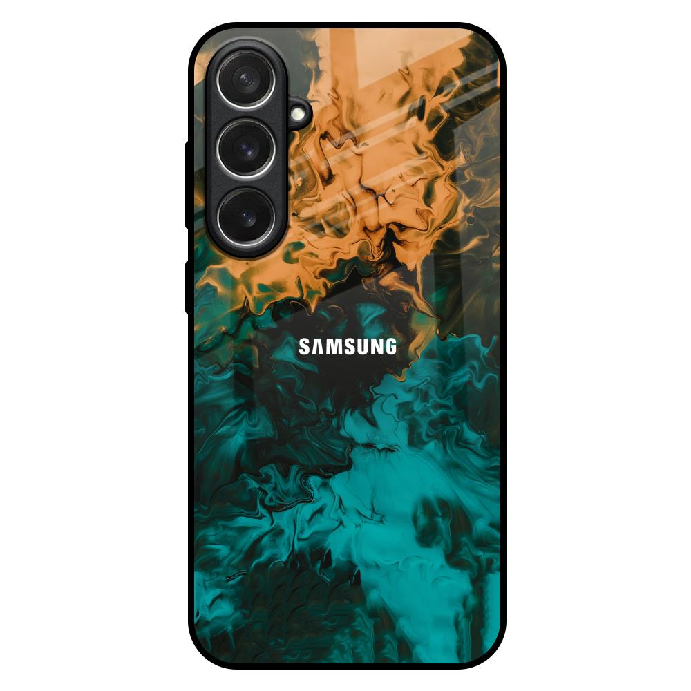 Watercolor Wave Samsung Galaxy S26 5G Glass Back Cover Online