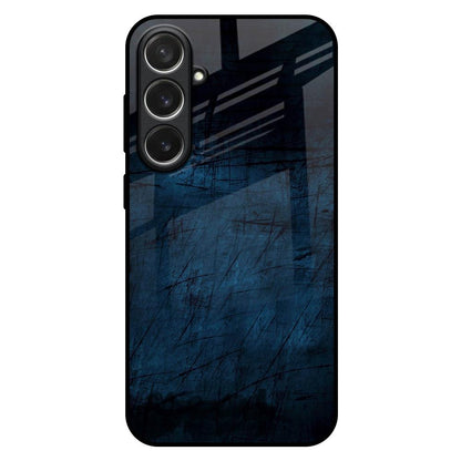 Dark Blue Grunge Samsung Galaxy S26 Plus 5G Glass Back Cover Online