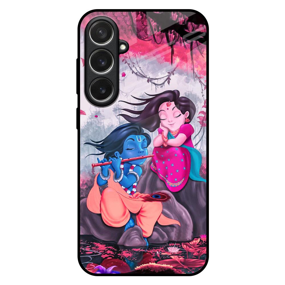 Radha Krishna Art Samsung Galaxy S26 Plus 5G Glass Back Cover Online
