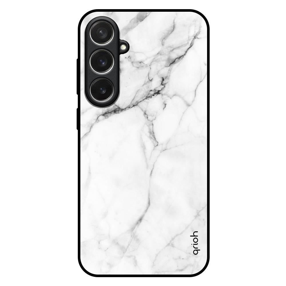 Modern White Marble Samsung Galaxy S26 Plus 5G Glass Back Cover Online