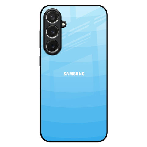 Wavy Blue Pattern Samsung Galaxy S26 Plus 5G Glass Back Cover Online