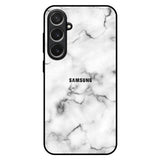 Satin White Marble Samsung Galaxy S26 Plus 5G Glass Back Cover Online