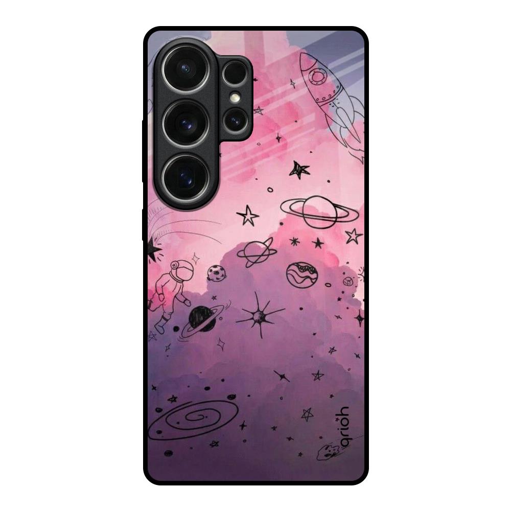 Space Doodles Samsung Galaxy S26 Ultra 5G Glass Back Cover Online