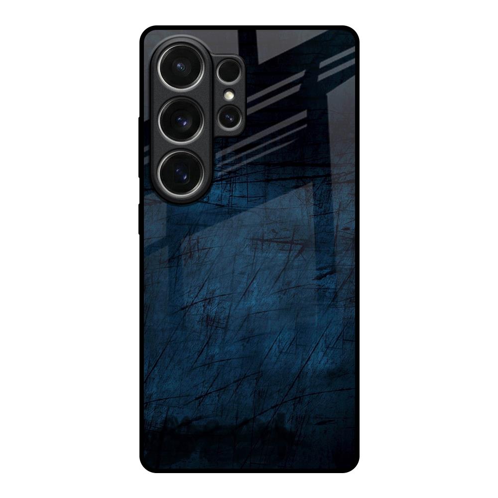 Dark Blue Grunge Samsung Galaxy S26 Ultra 5G Glass Back Cover Online