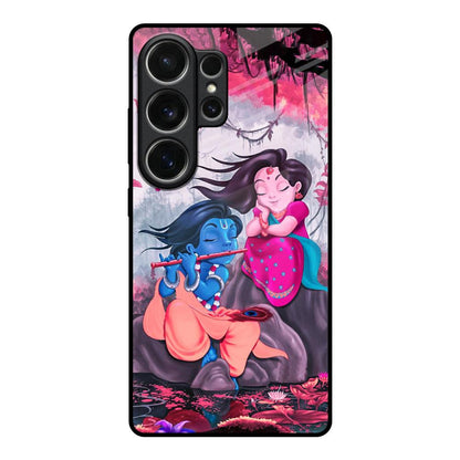 Radha Krishna Art Samsung Galaxy S26 Ultra 5G Glass Back Cover Online