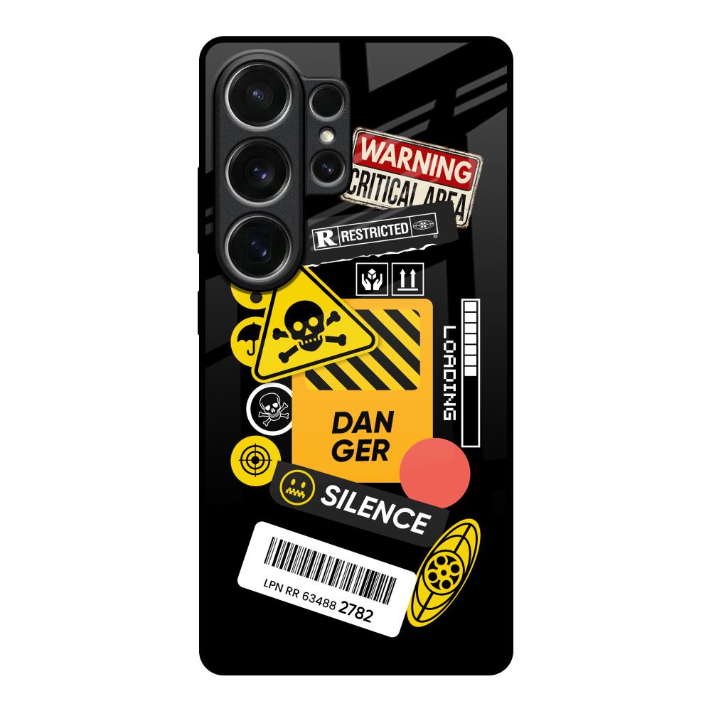 Danger Signs Samsung Galaxy S26 Ultra 5G Glass Back Cover Online