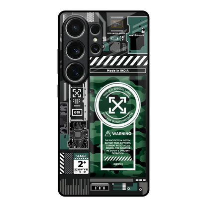 Green Camo Circuit Samsung Galaxy S26 Ultra 5G Glass Back Cover Online