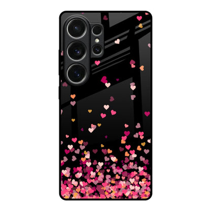 Heart Rain Fall Samsung Galaxy S26 Ultra 5G Glass Back Cover Online