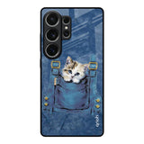 Kitty In Pocket Samsung Galaxy S26 Ultra 5G Glass Back Cover Online