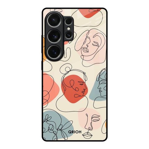 Abstract Faces Samsung Galaxy S26 Ultra 5G Glass Back Cover Online