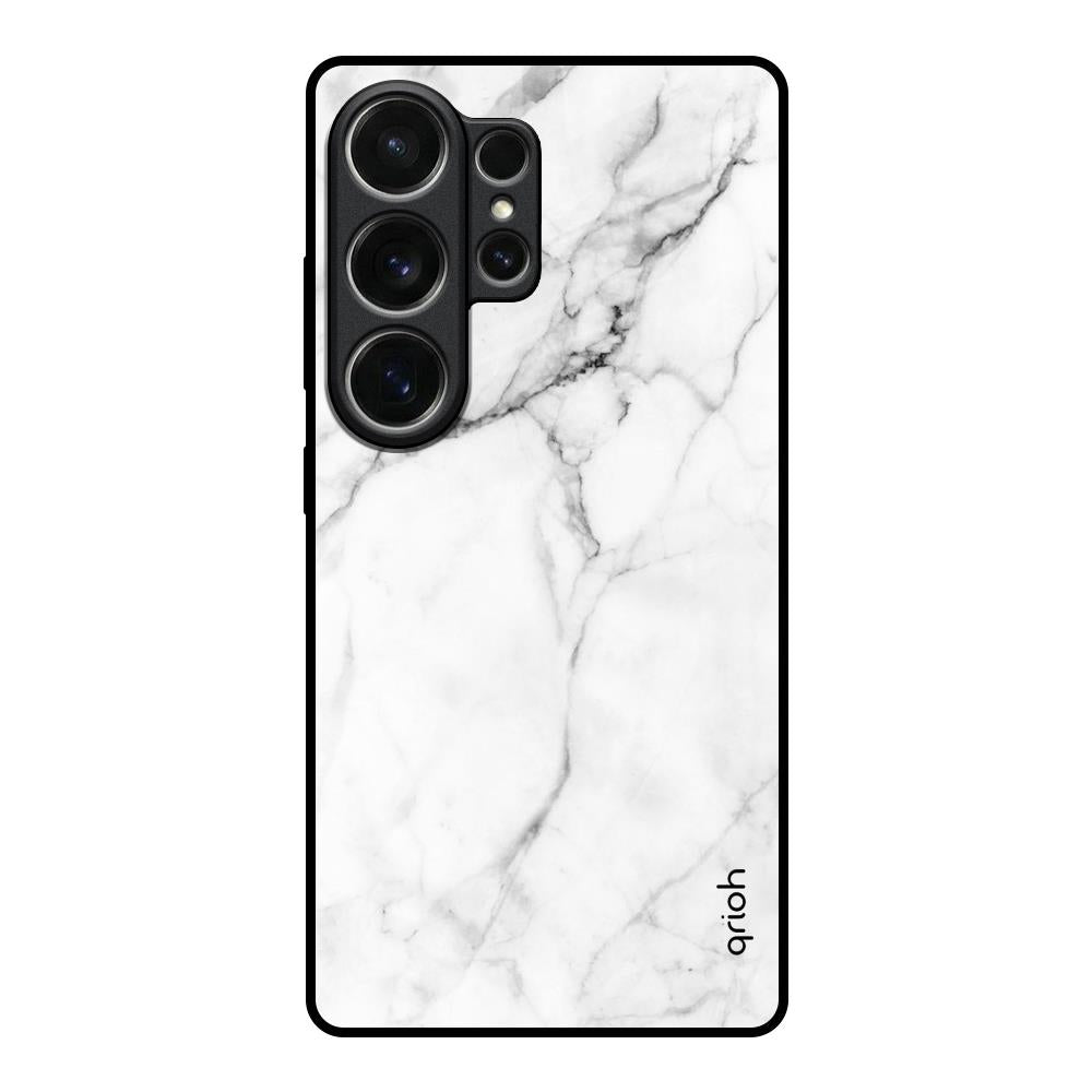 Modern White Marble Samsung Galaxy S26 Ultra 5G Glass Back Cover Online