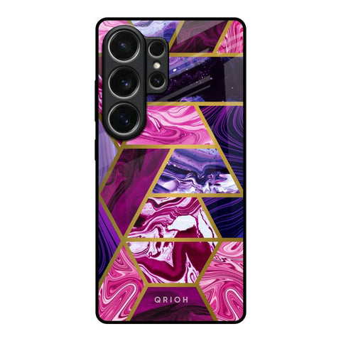 Electroplated Geometric Marble Samsung Galaxy S26 Ultra 5G Glass Back Cover Online