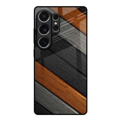 Tri Color Wood Samsung Galaxy S26 Ultra 5G Glass Back Cover Online
