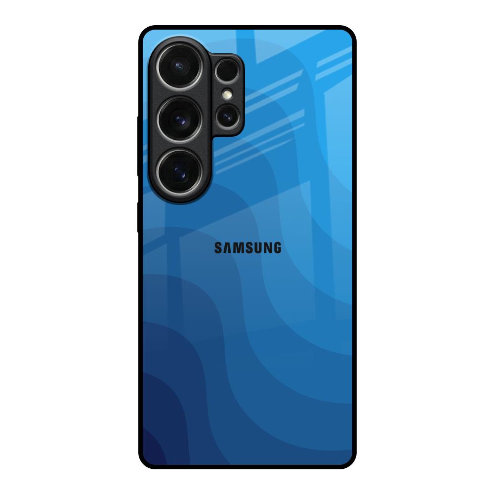 Blue Wave Abstract Samsung Galaxy S26 Ultra 5G Glass Back Cover Online