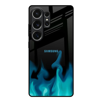 Teal Flames Samsung Galaxy S26 Ultra 5G Glass Back Cover Online