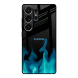 Teal Flames Samsung Galaxy S26 Ultra 5G Glass Back Cover Online