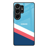 Pink & White Stripes Samsung Galaxy S26 Ultra 5G Glass Back Cover Online