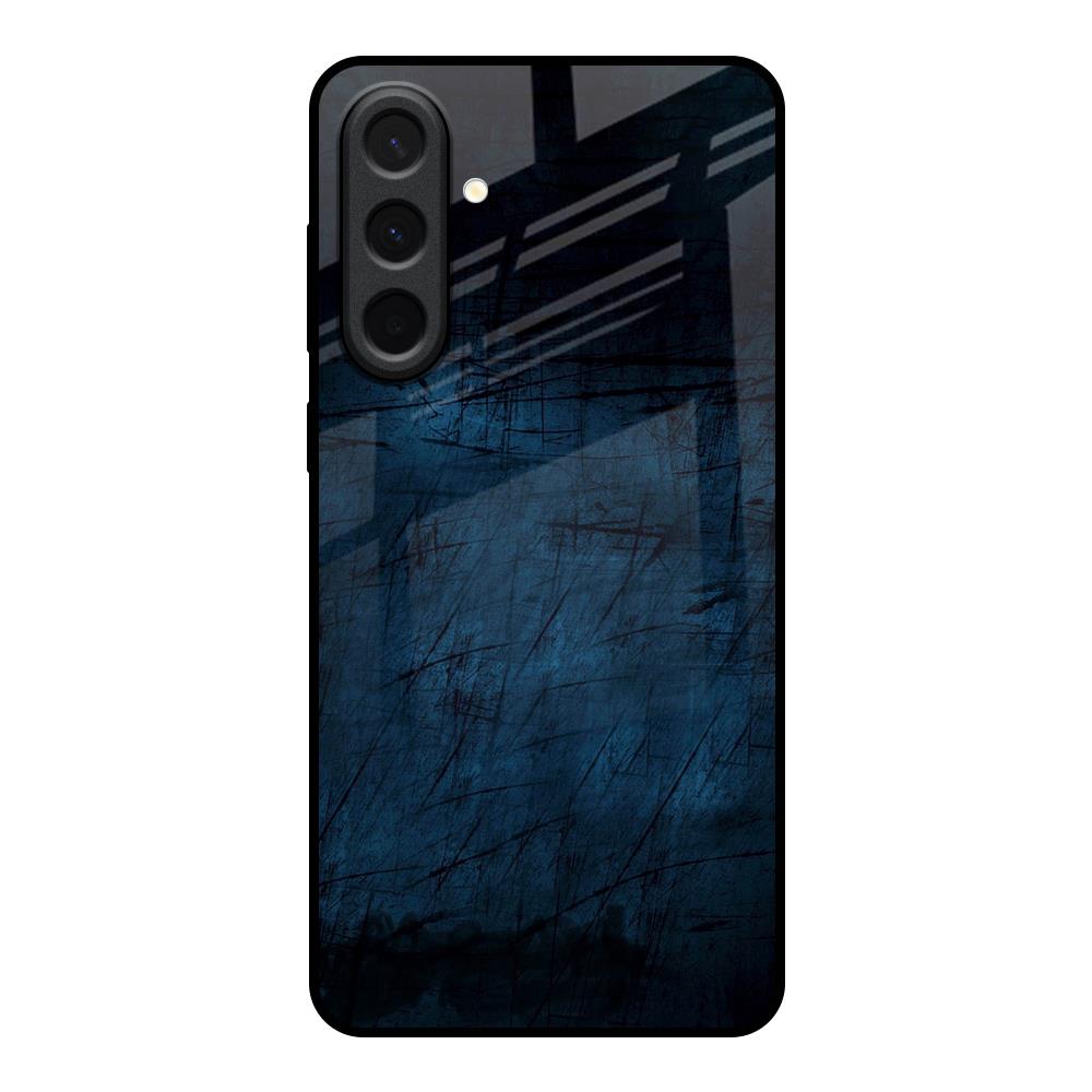 Dark Blue Grunge Samsung Galaxy A37 5G Glass Back Cover Online