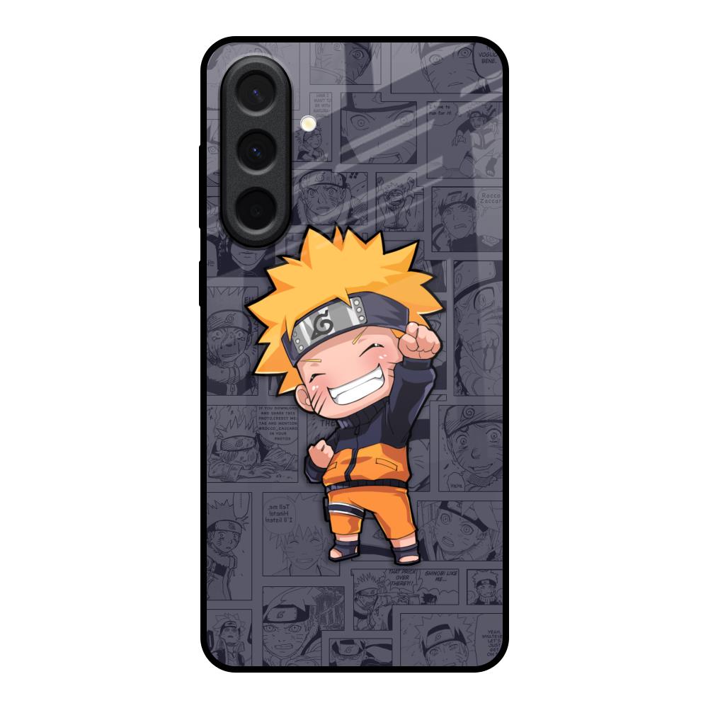 Orange Chubby Samsung Galaxy A37 5G Glass Back Cover Online