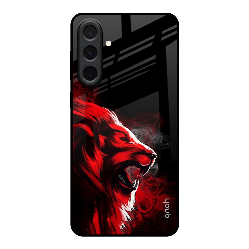 Red Angry Lion Samsung Galaxy A37 5G Glass Back Cover Online