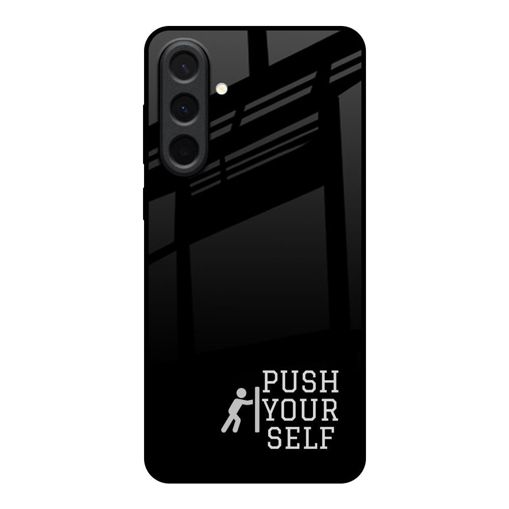 Push Your Self Samsung Galaxy A37 5G Glass Back Cover Online