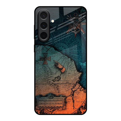 Geographical Map Samsung Galaxy A37 5G Glass Back Cover Online